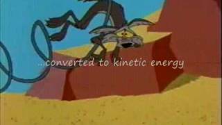 Potential Energy Wile E Coyote amp Roadrunner [upl. by Ahsiekan]