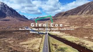 Scottish Highlands Glencoe Etive Mor Am Meall  Loch Leven in 4k [upl. by Barbette]