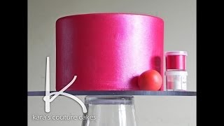 Karas Couture Cakes  How to Apply a Luster Finish to Cakes [upl. by Naul]