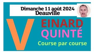 DEAUVILLE LE 11 AOÛT 2024 QUINTÉ ANALYSE PAR LE VEINARD DU DIMANCHE france belgique maroc [upl. by Adnaw]