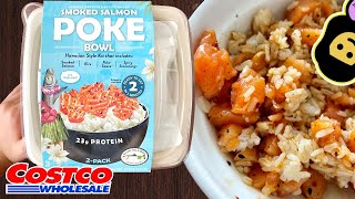 Smoked Salmon Poke Bowl  Costco Product Review [upl. by Trab]