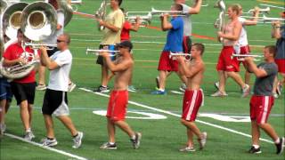 Script Ohio Practice 8 16 2012 Ohio State University Marching Band TBDBITL [upl. by Tonnie]