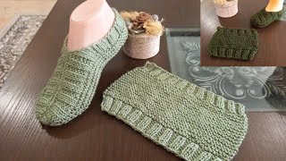 Knitting Very Easy Socks For Ladies amp Men  Woolen Socks  Booties  Slippers  Written Instruction [upl. by Rambert]