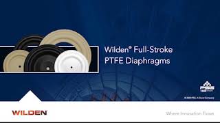 Wilden FullStroke PTFE Diaphragms for AODD Pumps [upl. by Lytsirk555]