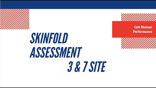 Skinfold Assessment for Body Fat Percentage Jackson and Pollock 3 and 7 site method [upl. by Croner28]