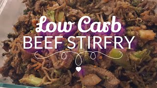 Cook with me Low Carb Beef Stirfry Shirataki noodles and more [upl. by Adnuahsor617]