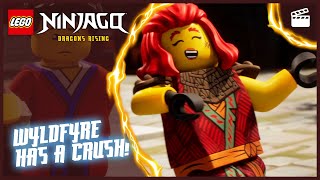 Wyldfyre Meets Roby 💕  Episode Clip  LEGO Ninjago Dragons Rising [upl. by Yraht]