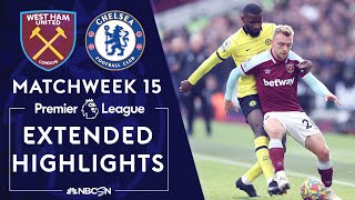 West Ham United v Chelsea  PREMIER LEAGUE HIGHLIGHTS  1242021  NBC Sports [upl. by Hpeosj]