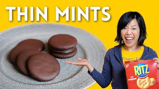 3Ingredient Thin Mints In 10 Minutes  Ritz Cracker Thin Mint Recipe [upl. by Allana]