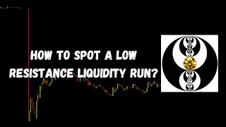 ICT Gems  How to spot a Low Resistance Liquidity Run [upl. by Meara]