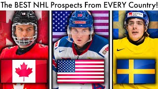 The BEST NHL Prospects From EVERY Country 2023 NHL DraftProspect RankingsBedard News Today [upl. by Hasen]