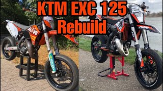 KTM EXC 125 Supermoto Rebuild before summer [upl. by Dino960]