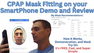 ResMed Virtual CPAP Mask Fitting  Demo and Review [upl. by Edita]