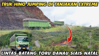 Kehabisan Nafas Oper Persneling Jumping Truk Gerobak Hino 500 Nanjak Tanjakan Extrim Danau Siais [upl. by Supen]