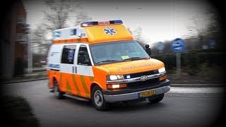 COMPILATIE AMBULANCE 13196 CHEVROLET ORANJE UITVOERING [upl. by Euqinobe366]