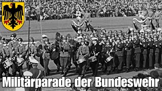 Die größte Militärparade der Bundeswehr in Wunstorf 1963  Preußens Gloria  MusikkorpsMilitärmusik [upl. by Cerellia415]