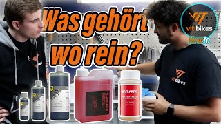 Welche Flüssigkeit in welche Bremse Mineralöl Magura Blood oder Dot 51  vitbikesTV [upl. by Judd]