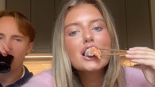 Sveriges godaste sushi 🍣 Mukbang Omg Gott TikTok Kändisar för dig sidan Prenumerera 🫶😍 [upl. by Lawlor886]