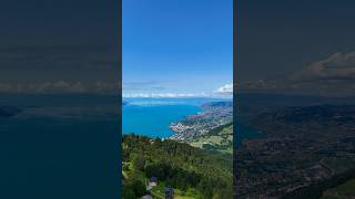 Glion Haut de Caux with a refreshing view of Montreux and Lac Léman montreux switzerland 스위스 [upl. by Yekim]