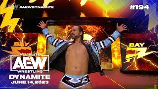 Adam Cole entrance AEW Dynamite June 14 2023 [upl. by Sirronal]