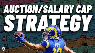 The BEST Auction Fantasy Football Draft Strategy [upl. by Ahsinod]