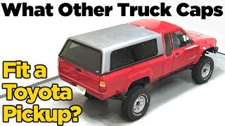 Toyota Pickup Truck CapCamper Shell  What Fits [upl. by Akinert]