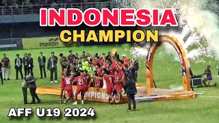 Full Prosesi Penyerahan Trophy Champion AFF U19 di Stadion GBT Indonesia Champion [upl. by Milissent]