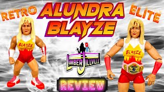 Alundra Blayze WWE Retro and Elite Figure review Womens Wrestling Figure Review [upl. by Nal19]