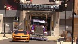 Grand Opening of Transformers The Ride 3D at Universal Studios Hollywood [upl. by Atiuqihs825]