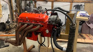 BIG CAM BIG BLOCK CHEVY 454 FIRST START NO TUNING [upl. by Winthorpe438]