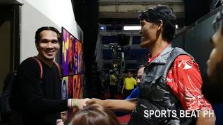 June Mar Fajardo meets his match 7foot3 former MBA center Raul Dillo [upl. by Naoh]