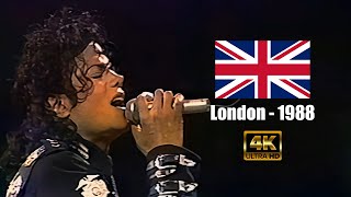 Michael Jackson  Wanna Be Startin Something  Live in Wembley July 16th 1988 4K60FPS [upl. by Christoph]