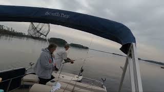 Fishing for Striper  Rock Fish  at Clarks Hill Lake [upl. by Hiroshi426]