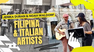 Piazza San Carlo Busking Highlights  Jenika Duran amp Noah Waldorf [upl. by Hoo]