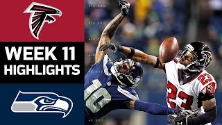 Falcons vs Seahawks  NFL Week 11 Game Highlights [upl. by Gilford]