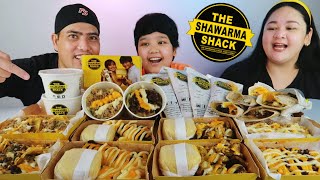 SHAWARMA SHACK MUKBANG  SHAWARMA OVERLOAD ALL MENU  Mukbang Philippines  Pinoy Mukbang [upl. by Asylem866]