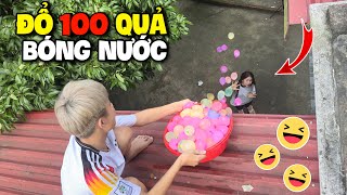 Vlog  Quang Con Đổ “ 100 Quả Bóng Nước “ Vào Khánh Linh Và Cái Kết [upl. by Birgitta]