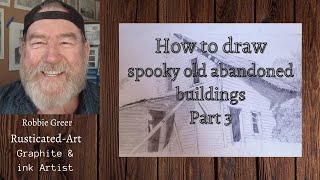 21 How to draw a spooky old abandoned house part 3 [upl. by Oicram]