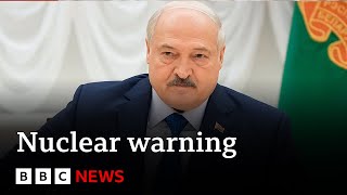 Lukashenko says he could launch Russian nuclear weapons  BBC News [upl. by Ailev722]