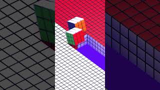 Rubiks Cubes Form Indonesian Flag Pattern Endless Loop [upl. by Amihc]