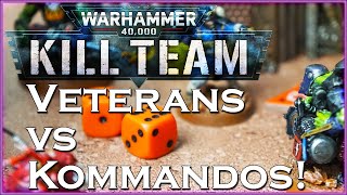 BATTLE REPORT Veterans vs Kommandos  Warhammer 40K Kill Team [upl. by Lifton]