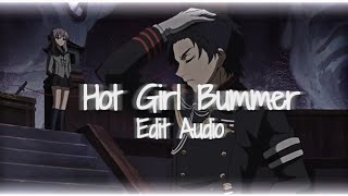 Hot Girl Bummer  blackbear Edit Audio [upl. by Eceirtal]