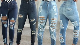 BEST BOOTY SHAPING JEANS FT FASHION NOVA  DENIM TRY ON HAUL [upl. by Ekle]