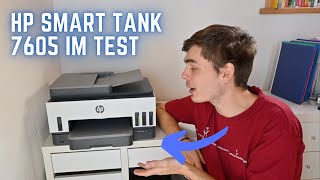 HP Smart Tank 7605 Allinone Multifunktionsdrucker Test [upl. by Rusert]