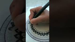 easy holi mandala art🎨holispecial viral 🔥 shorts [upl. by Mcclees]