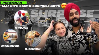 Ek hi din mai Sabko SURPRISE Gift 😍 Iphone Macbook iPad GShock or bhot kuch ❤️ Sab hairaan 😱 [upl. by Nolur]