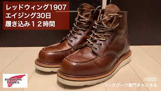 【レッドウィング】「redwing1907」エイジング30日履き込み12時間の様子 [upl. by Greenquist]