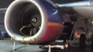 Southwest Airlines Engine Washing [upl. by Llerdnek]