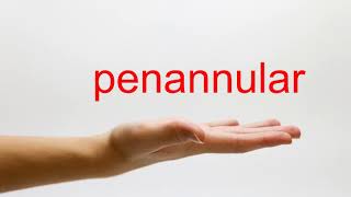 How to Pronounce penannular  American English [upl. by Jarv]