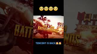 GOOD NEWS FOR TENCENT IS BACK 😱😱 battlegroundmobileindia pubgmobile isback tencent [upl. by Nyrrad]